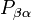P_{\beta\alpha}\,