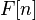 \,\! F[n]