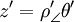 z' = \rho'_\angle \theta' \,