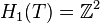 H_1(T)=\Z^2
