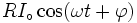 RI_\circ\cos(\omega t+\varphi)