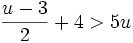 \frac{u-3}{2} + 4  width=