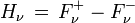H_\nu\,=\,F_\nu^+ - F_\nu^-