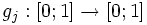 g_j :[0;1] \to [0;1]
