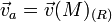 \vec{v}_a=\vec{v}(M)_{(R)}