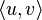 \langle u,v\rangle