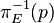 \pi_E^{-1}(p)