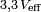  \scriptstyle{3,3\, V_\mathrm{eff} } 