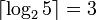\lceil \log_2 5 \rceil = 3