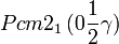 Pcm2_1\,(0\frac{1}{2}\gamma)