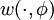 w(\cdot,\phi)