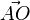  \vec{AO} 