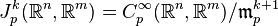 J^k_p({\mathbb R}^n,{\mathbb R}^m)=C_p^\infty({\mathbb R}^n,{\mathbb R}^m)/{\mathfrak m}_p^{k+1}