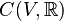 C(V,\mathbb R)