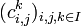 (c_{i,j}^k)_{i,j,k \in I}