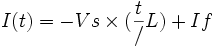 I(t)=- Vs\times(\frac {t}/{L})+If