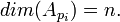 dim(A_{p_i})= n.
