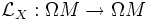 \mathcal{L}_X:\Omega M\rightarrow \Omega M