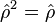\hat \rho^2 = \hat \rho 