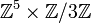 {\mathbb Z}^5 \times {\mathbb Z}/3{\mathbb Z}