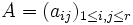 A=(a_{ij})_{1\leq i,j\leq r}