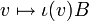 v\mapsto \iota(v)B