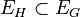 E_H \subset E_G