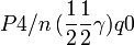 P4/n\,(\frac{1}{2}\frac{1}{2}\gamma)q0