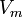 V_m\,