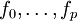 f_0,\ldots,f_{p}
