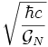 \sqrt{\frac{\hbar c}{\mathcal{G}_N}}