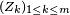 \scriptstyle\ (Z_k)_{1\le k\le m}\ 