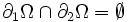 \partial_1\Omega\cap\partial_2\Omega=\empty