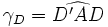 \gamma_D = \widehat{D'AD}