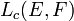 \ L_c(E,F)