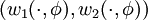 (w_1(\cdot,\phi),w_2(\cdot,\phi))