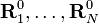 \mathbf{R}_1^0,\ldots,  \mathbf{R}_N^0
