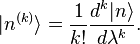  |n^{(k)}\rang = \frac{1}{k!}\frac{d^k |n\rang }{d \lambda^k}.  