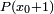 \scriptstyle P( x_0+1) 