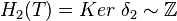 H_2(T)=Ker\;\delta_2\sim \Z