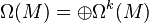 \Omega(M)=\oplus \Omega^k(M)
