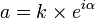 a = k\times e^{i\alpha}