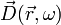 \vec{D}(\vec{r},\omega)