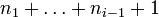 n_1+\dots +n_{i-1}+1