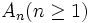 A_n (n \ge 1)\,
