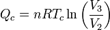 Q_c = nRT_c \ln\left(\frac{V_3}{V_2}\right)