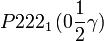 P222_1\,(0\frac{1}{2}\gamma)