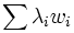 \sum \lambda_i w_i
