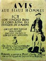 Affiche de recrutement d'une compagnie de fusiliers-marins.