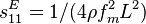 s_{11}^E = 1 / (4\rho f_m^2 L^2)